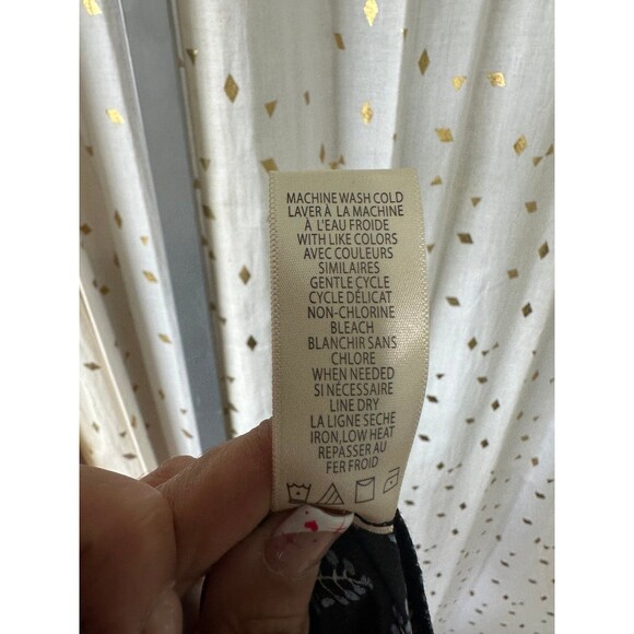 Max Studio Oversize Asian Inspired Floral Geometric Open Tunic Cardigan Kimono M - Picture 7 of 7